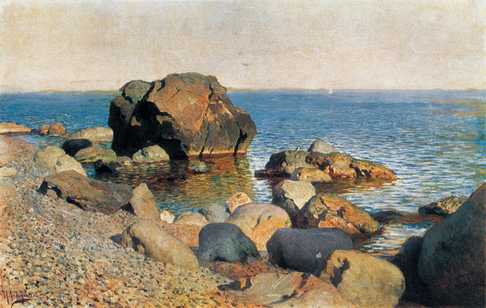  伊萨克·列维坦 Levitan，Isaak Iliich —— 海岸边